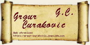 Grgur Curaković vizit kartica